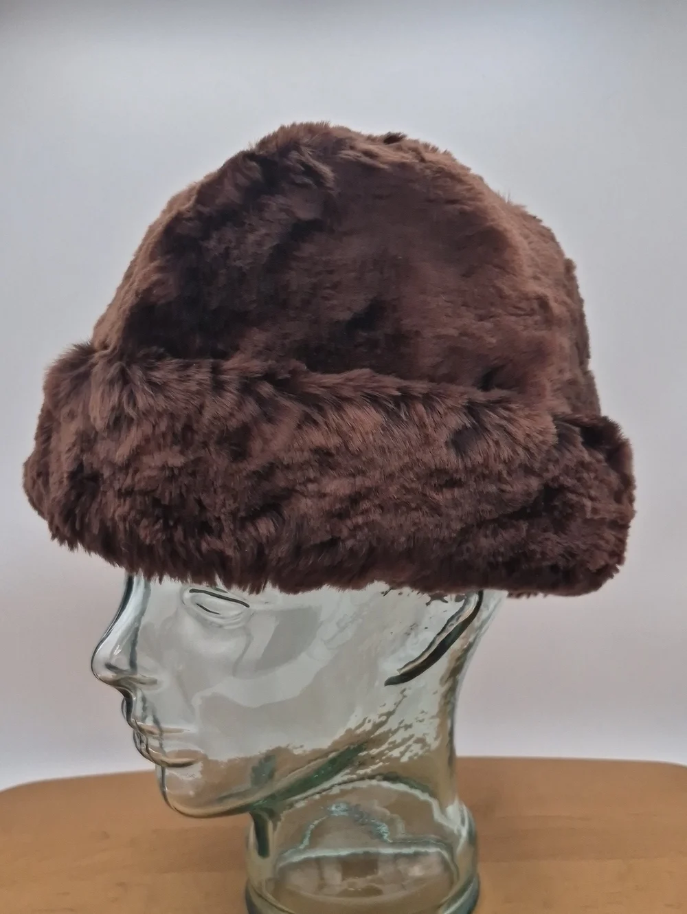 Vtg Nurseys of Bungay Sheepskin Fur Pillbox Hat Made in UK